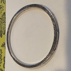Brighton polished Floral Bangle